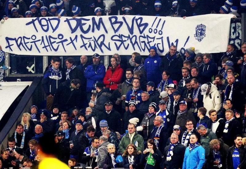 Navijači Schalkea poručili: Smrt Borussiji, sloboda bombašu Sergeju W.!?